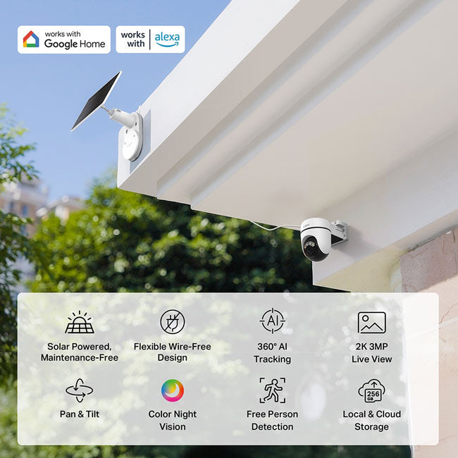 TC90 KIT TP-Link TAPO Solar-Powered Pan/Tilt Security Camera Kit By TP-LINK - Buy Now - AU $200.32 At The Tech Geeks Australia