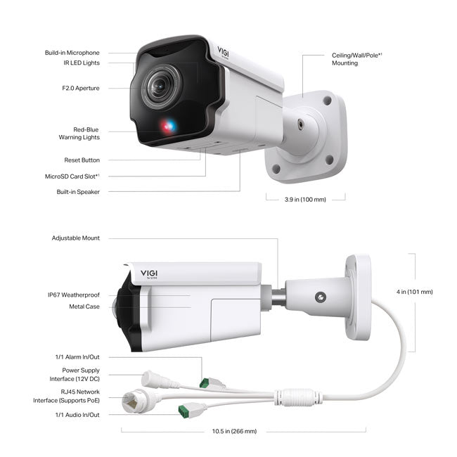 InSight S385PI TP-Link VIGI 8MP Outdoor IR Panoramic Bullet Network Camera By TP-LINK - Buy Now - AU $408.18 At The Tech Geeks Australia