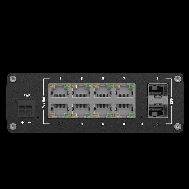 Teltonika TSW202 Managed PoE+ Ethernet Switch, Supports Profinet, 2 SFP Ports, 8 Gigabit Ethernet Ports Providing 30W of Power Each, PSU excluded By Teltonika - Buy Now - AU $232.96 At The Tech Geeks Australia