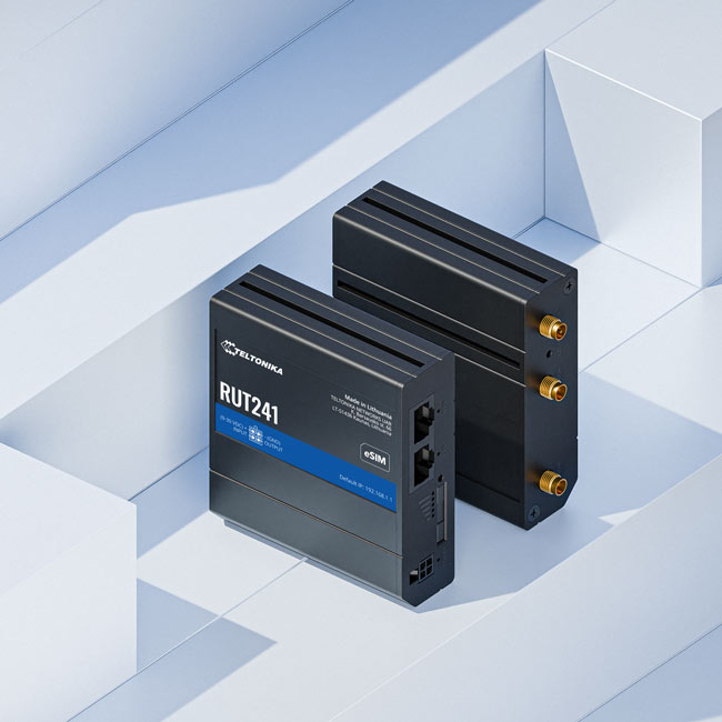 Teltonika RUT241 eSIMâ„¢ Industrial 4G Router,Global Version, Instant LTE Failover, Compact and Powerful Industrial 4G LTE Router/Firewall, PSU included By Teltonika - Buy Now - AU $291.20 At The Tech Geeks Australia