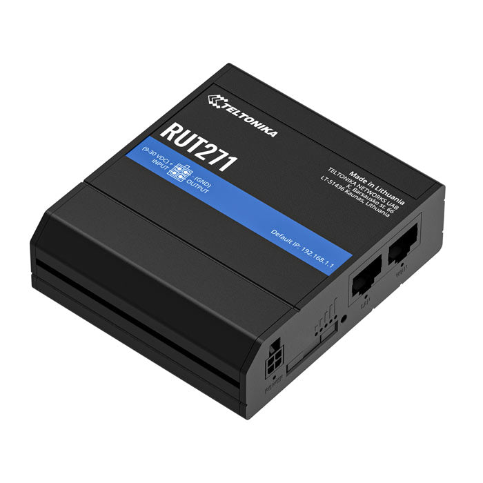 Teltonika RUT271 Redcap 5G Router, Instant LTE Failover, Backward Compatible with 4G LTE Cat 4, Low Latency, High Capacity, PSU included By Teltonika - Buy Now - AU $532 At The Tech Geeks Australia