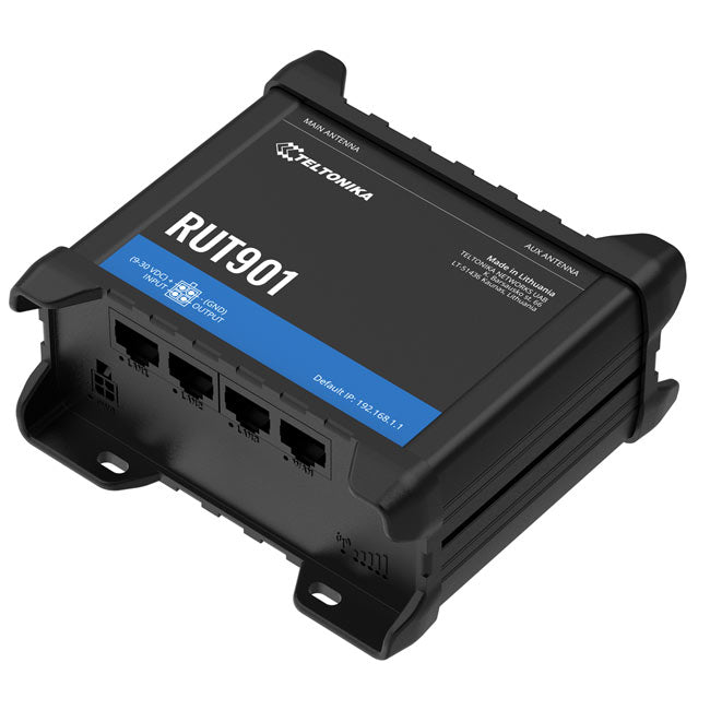 Teltonika RUT901 Industrial Cellular Router, 4G LTE (Cat 4), Dual SIM, Wi-Fi, MQTT, Modbus TCP, DNP3, PSU included By Teltonika - Buy Now - AU $260.96 At The Tech Geeks Australia