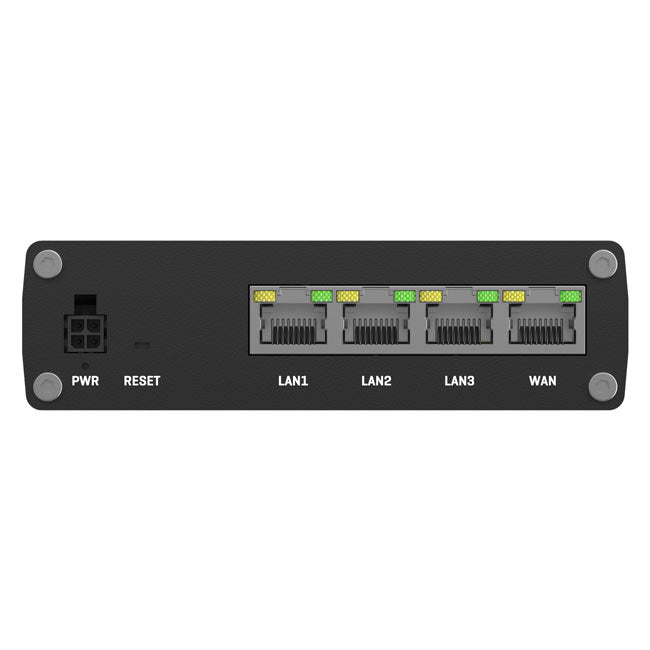 Teltonika RUTM08 Industrial Wired Router, 4 Gigabit RJ45 Ports,128 tag/port-based VLANs, PSU included By Teltonika - Buy Now - AU $161.28 At The Tech Geeks Australia