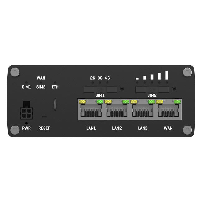 Teltonika RUTM09 wireless 4G LTE, 2 SIM cards, 4 x RJ45 ports, 10/100/1000 Mbps, PSU included By Teltonika - Buy Now - AU $452.48 At The Tech Geeks Australia