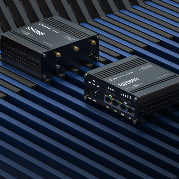 Teltonika RUTM09 wireless 4G LTE, 2 SIM cards, 4 x RJ45 ports, 10/100/1000 Mbps, PSU included By Teltonika - Buy Now - AU $452.48 At The Tech Geeks Australia