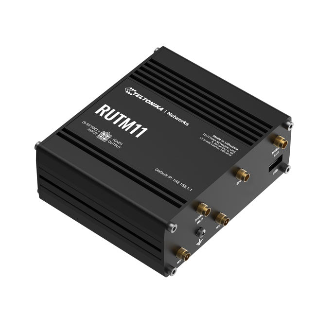 Teltonika RUTM11 Industrial 4G LTE Dual-band Wi-Fi, 4 x Gigabit RJ45 ports, USB, and up to 128 tag/port-based VLANs, PSU included By Teltonika - Buy Now - AU $517.44 At The Tech Geeks Australia