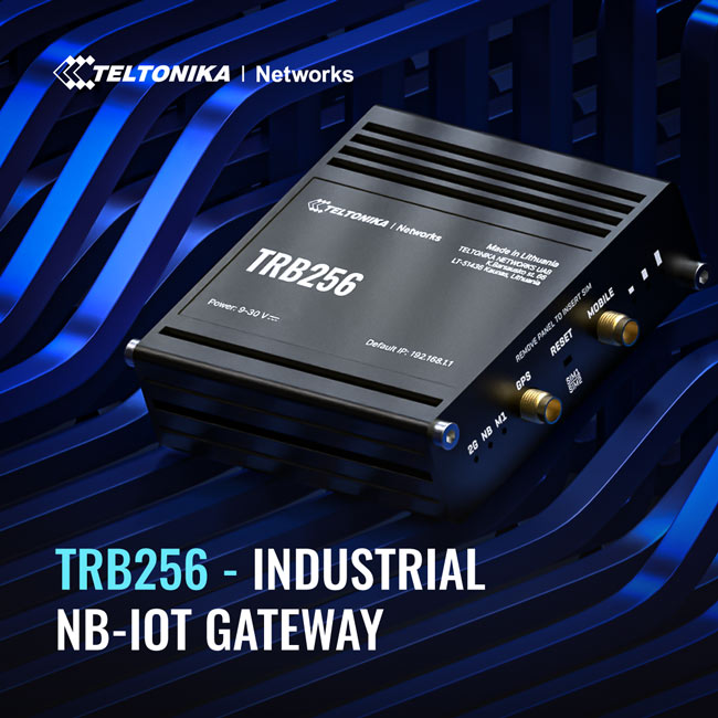Teltonika TRB256 Industrial IoT Gateway, 4G/LTE(Cat 4), Dual SIM, 450 MHz BAND, Auto-Failover, Backup WAN, Supports DNP3, PSU excluded By Teltonika - Buy Now - AU $285.60 At The Tech Geeks Australia