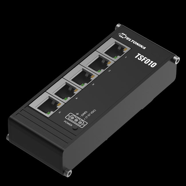 Teltonika TSF010 Flat Ethernet Switch, 3-Pin Power Input, Flat and Compact Design, Plug-and-Play, 7-57 VDC, PSU excluded By Teltonika - Buy Now - AU $62.72 At The Tech Geeks Australia