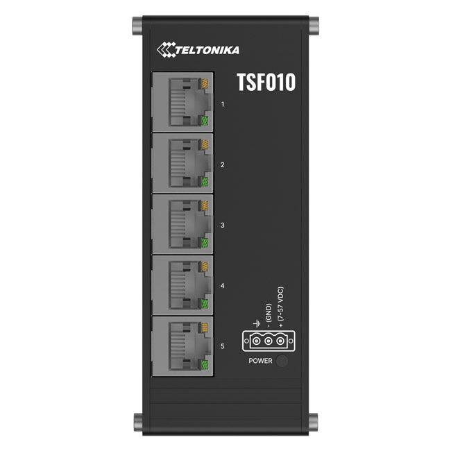 Teltonika TSF010 Flat Ethernet Switch, 3-Pin Power Input, Flat and Compact Design, Plug-and-Play, 7-57 VDC, PSU excluded By Teltonika - Buy Now - AU $62.72 At The Tech Geeks Australia
