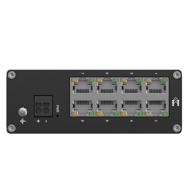 Teltonika TSW030 8-PORT ETHERNET SWITCH, 2-PIN Power Input, 10/100 Mbps,Integreated DIN Rail (Plug&Play Deployment), Supports auto MDI/MDIX crossover By Teltonika - Buy Now - AU $78.40 At The Tech Geeks Australia