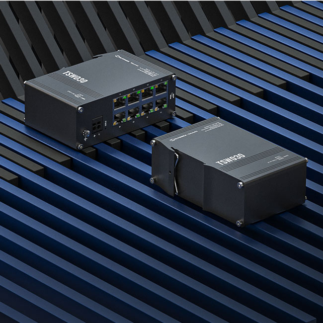 Teltonika TSW030 8-PORT ETHERNET SWITCH, 2-PIN Power Input, 10/100 Mbps,Integreated DIN Rail (Plug&Play Deployment), Supports auto MDI/MDIX crossover By Teltonika - Buy Now - AU $78.40 At The Tech Geeks Australia