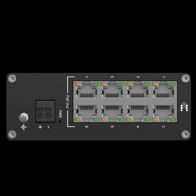 Teltonika TSW040 - 8-port PoE+ Switch (7-57 VDC, or 44-57 VDC for PoE-out) Integrated DIN Rail Bracket - 10/100 Mbps, supports auto MDI/MDIX crossover By Teltonika - Buy Now - AU $91.84 At The Tech Geeks Australia