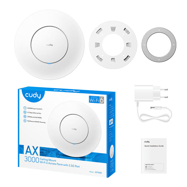 Cudy AX3000_P WiFi 6 2.5G Access Point By Cudy - Buy Now - AU $182 At The Tech Geeks Australia