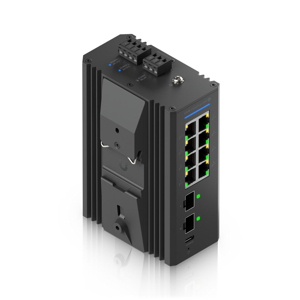 USW-Industrial-DIN-8-PoE - Ubiquiti Switch Industrial DIN 8 PoE