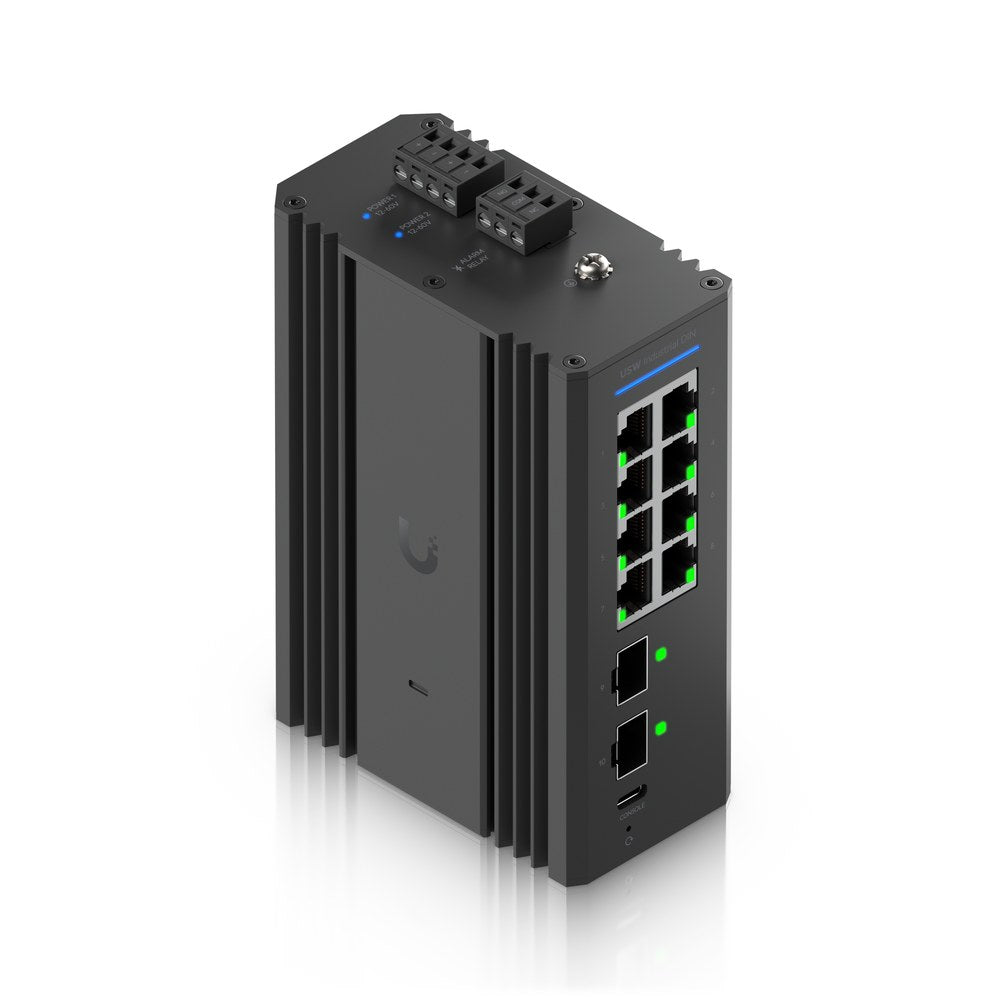 USW-Industrial-DIN-8-PoE - Ubiquiti Switch Industrial DIN 8 PoE