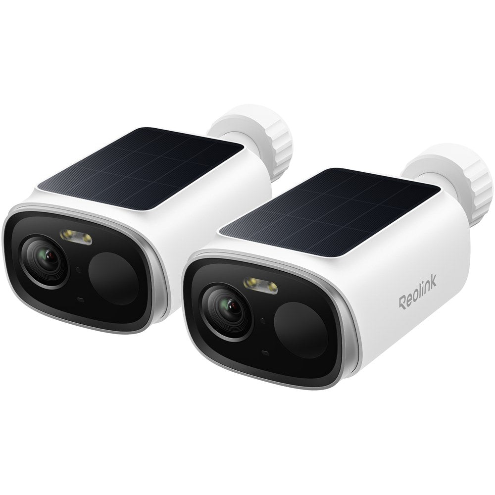 Argus Solar 2-Pack - Reolink 5MP Battery Camera with Built-in Solar Panel and Dual-Band Wi-Fi 6