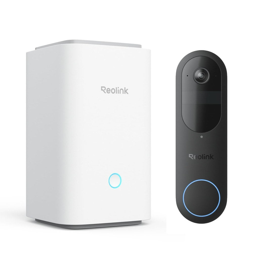 doorbell-battery-b-hub-without-sdcard - Reolink Video Doorbell Battery Black with Home Hub