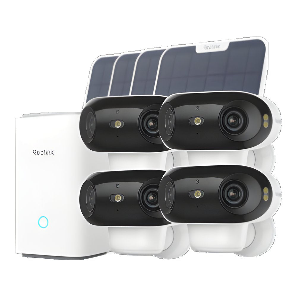 Reolink Home Hub with Argus 4 Pro + Solar Panel 2 (6W) + 128GB microSD Card