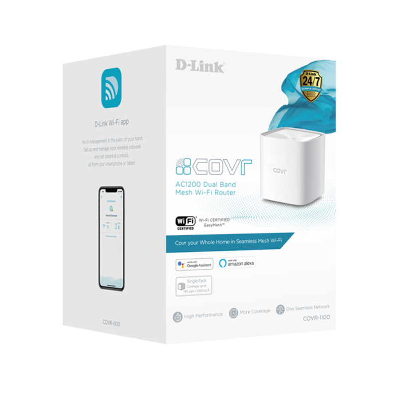 COVR-1100 D-Link AC1200 Dual Band Seamless Mesh Wi-Fi Router By D-Link - Buy Now - AU $224.94 At The Tech Geeks Australia