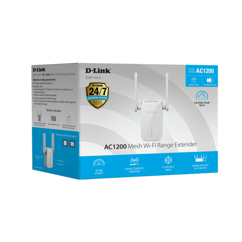 DAP-1610 D-Link AC1200 Mesh Wi-Fi Range Extender By D-Link - Buy Now - AU $104.33 At The Tech Geeks Australia