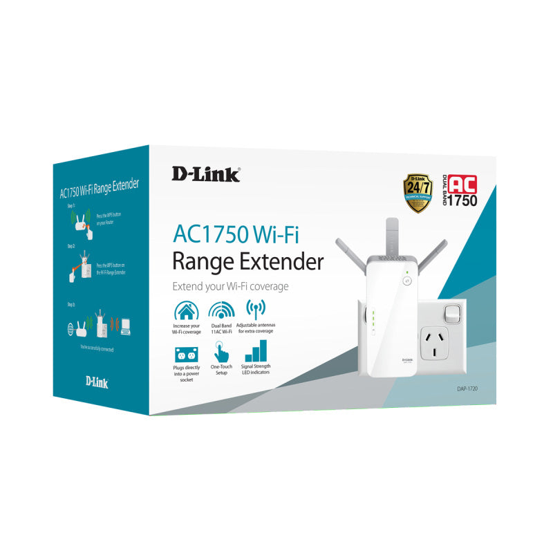 DAP-1720 D-Link AC1750 Wi-Fi Range Extender By D-Link - Buy Now - AU $193.02 At The Tech Geeks Australia