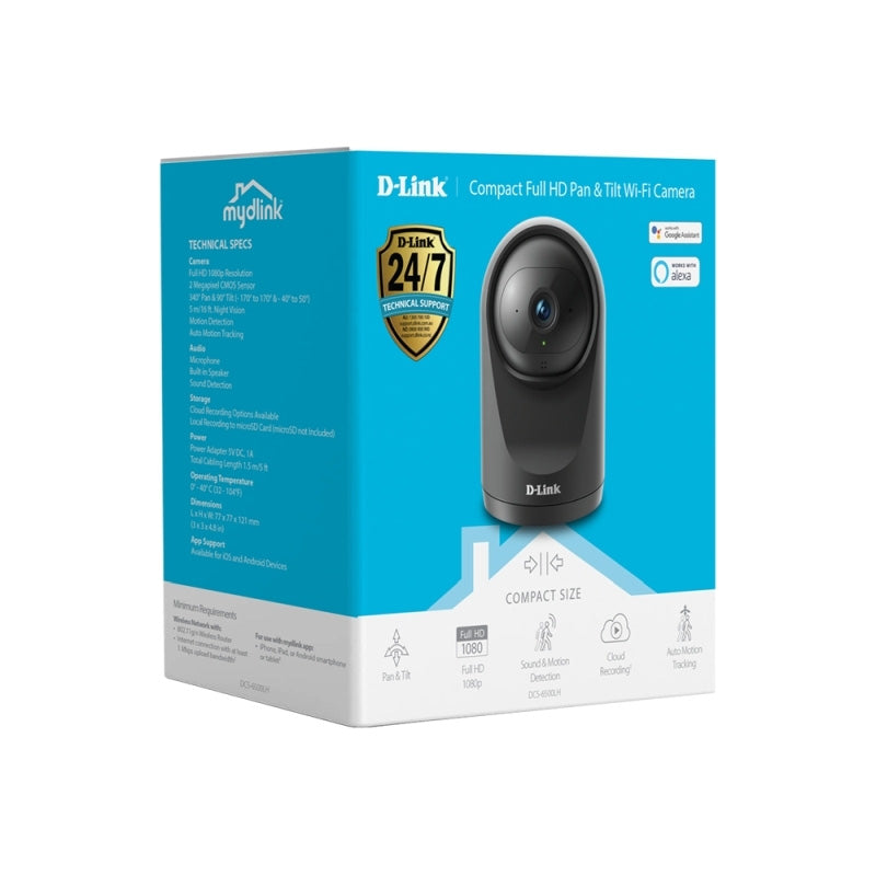 DCS-6500LHV2 D-Link Compact Full HD Pan & Tilt Wi-Fi Camera By D-Link - Buy Now - AU $93.74 At The Tech Geeks Australia