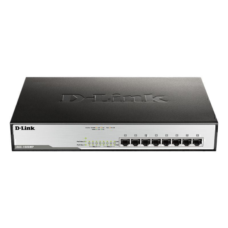 DGS-1008MP D-Link 8-Port Gigabit PoE Unmanaged Switch with 140W PoE By D-Link - Buy Now - AU $250.99 At The Tech Geeks Australia