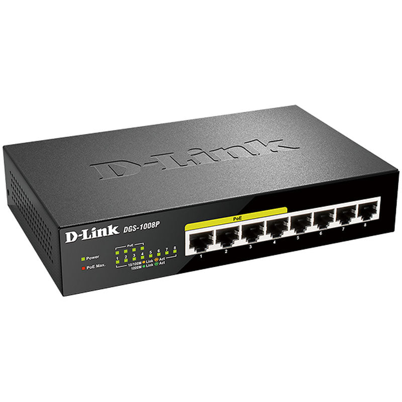 DGS-1008P D-Link 8-Port Gigabit PoE+ Unmanaged Switch By D-Link - Buy Now - AU $140.11 At The Tech Geeks Australia