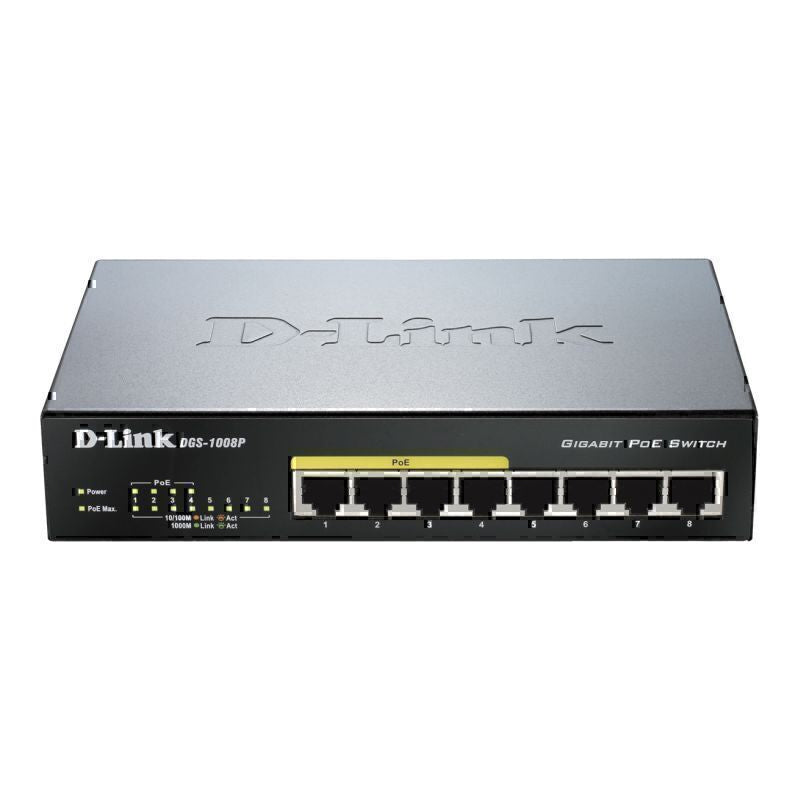 DGS-1008P D-Link 8-Port Gigabit PoE+ Unmanaged Switch By D-Link - Buy Now - AU $140.11 At The Tech Geeks Australia