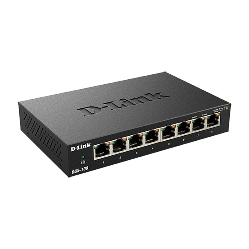DGS-108 D-Link 8-Port Gigabit Desktop Switch By D-Link - Buy Now - AU $62.12 At The Tech Geeks Australia