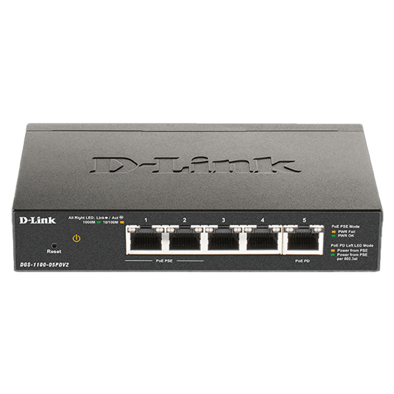 DGS-1100-05PDV2 D-Link 5 Port Smart Managed PoE Switch By D-Link - Buy Now - AU $69.80 At The Tech Geeks Australia