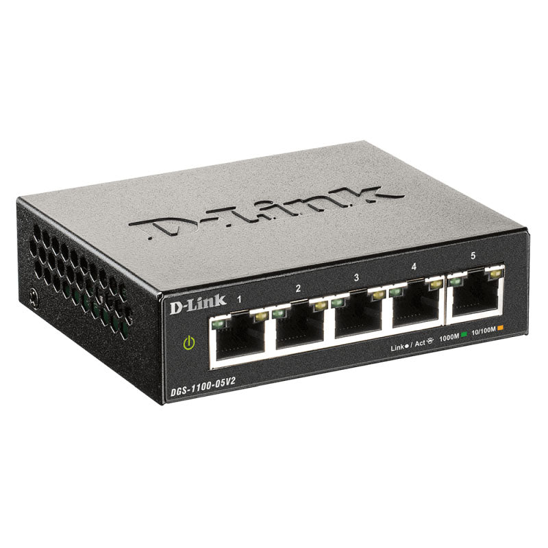 DGS-1100-05V2 D-Link 5 Port Gigabit Smart Managed Switch By D-Link - Buy Now - AU $52.92 At The Tech Geeks Australia