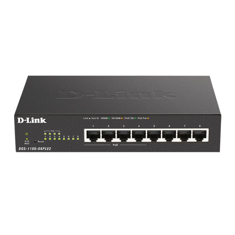 DGS-1100-08PLV2 D-Link 8 Port Gigabit Smart Managed PoE Switch By D-Link - Buy Now - AU $112.14 At The Tech Geeks Australia