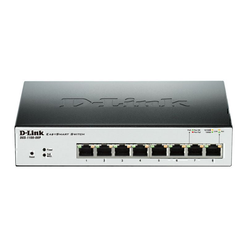 DGS-1100-08PV2 D-Link 8-Port Gigabit Smart Managed PoE Switch By D-Link - Buy Now - AU $168.59 At The Tech Geeks Australia