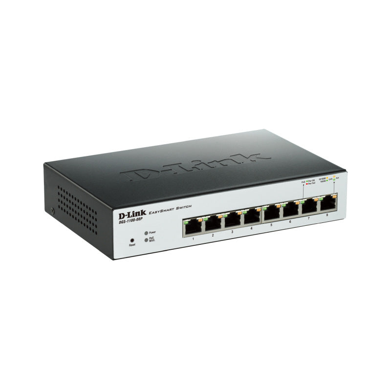DGS-1100-08PV2 D-Link 8-Port Gigabit Smart Managed PoE Switch By D-Link - Buy Now - AU $168.59 At The Tech Geeks Australia