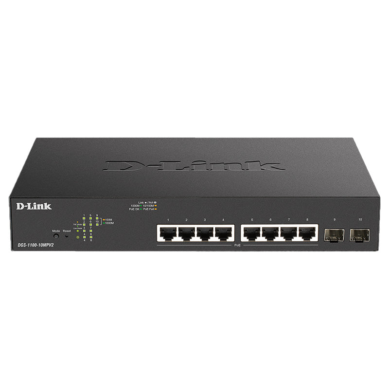 DGS-1100-10MPPV2 D-Link 10 Port Smart Managed PoE Switch By D-Link - Buy Now - AU $422.60 At The Tech Geeks Australia