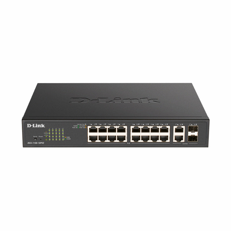DGS-1100-18PV2 D-Link 18 Port Smart Managed PoE Switch By D-Link - Buy Now - AU $380.27 At The Tech Geeks Australia