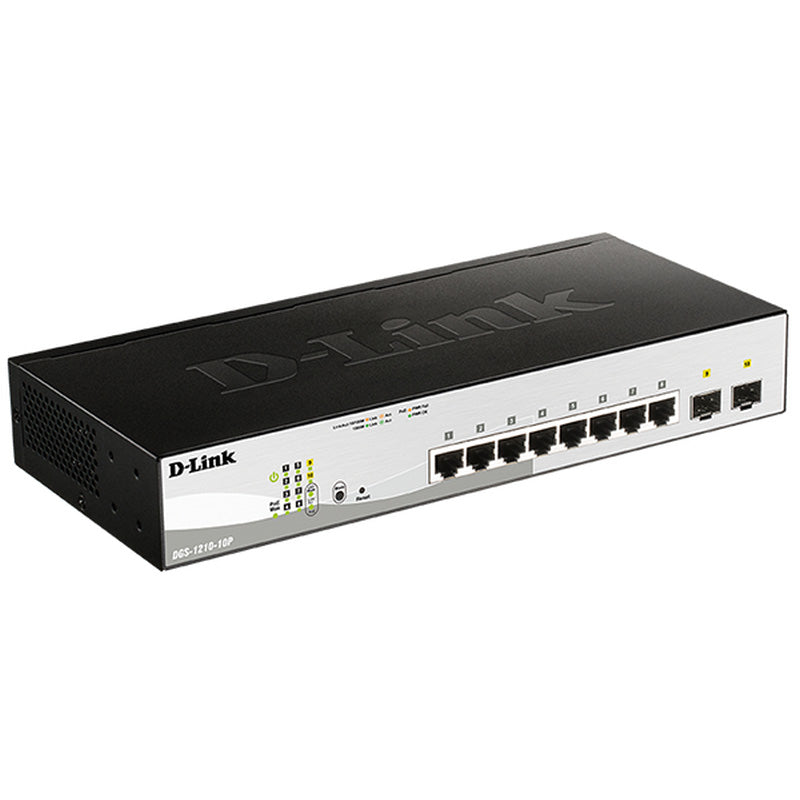 DGS-1210-10P D-Link 10-Port Gigabit Smart Managed PoE Switch with 8 PoE RJ45 By D-Link - Buy Now - AU $301.01 At The Tech Geeks Australia