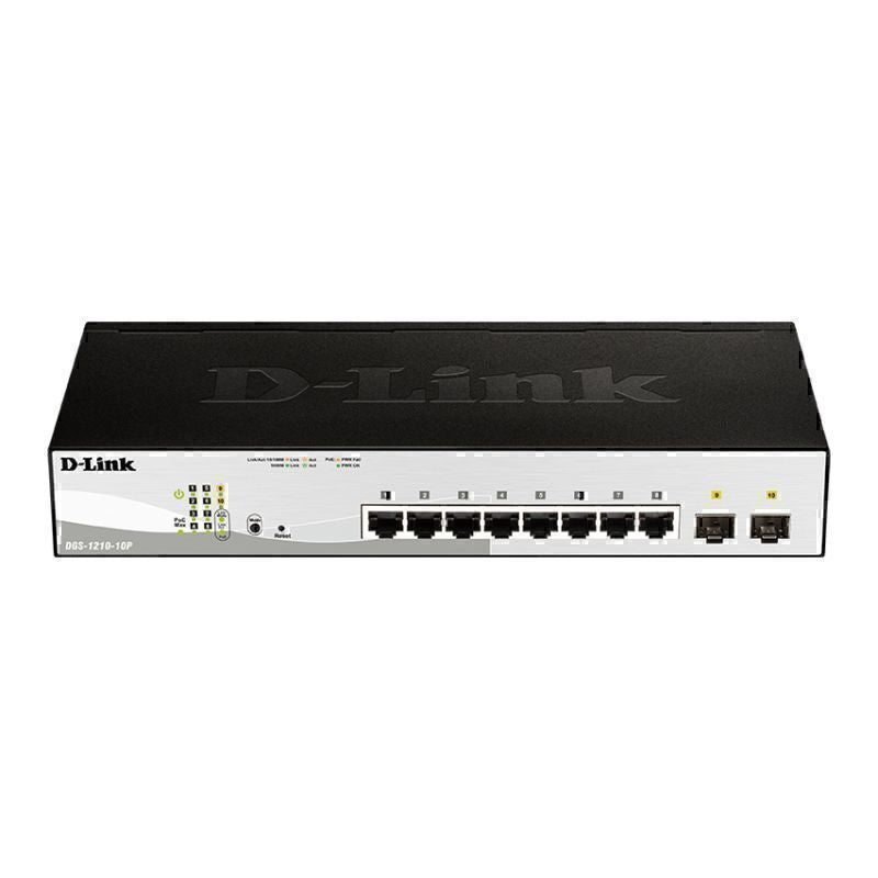DGS-1210-10P D-Link 10-Port Gigabit Smart Managed PoE Switch with 8 PoE RJ45 By D-Link - Buy Now - AU $301.01 At The Tech Geeks Australia