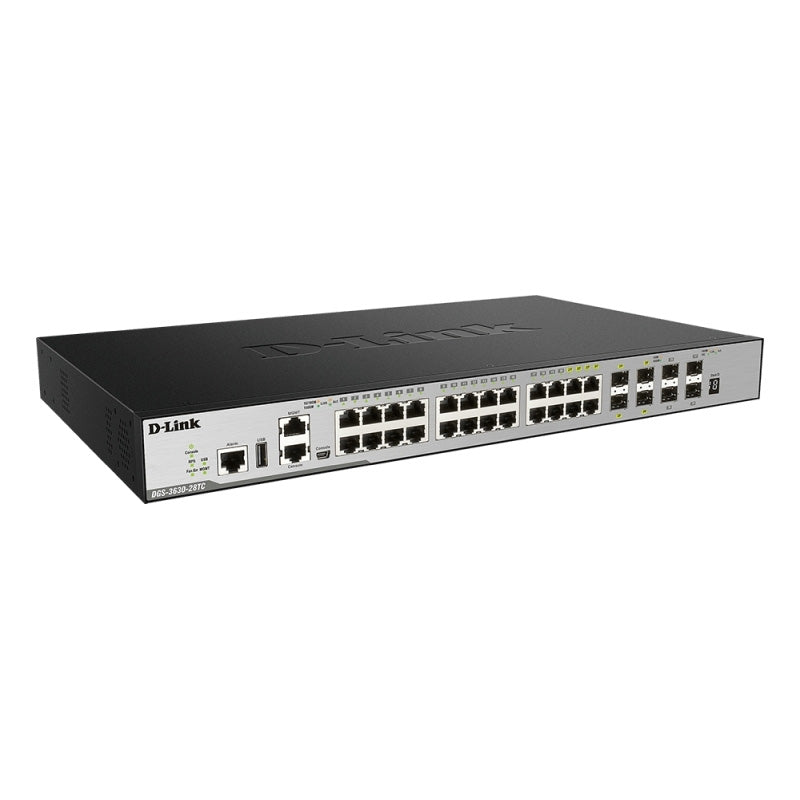 DGS-3630-28TC D-Link 28-Port Layer 3 Stackable Gigabit Switch By D-Link - Buy Now - AU $3096.58 At The Tech Geeks Australia