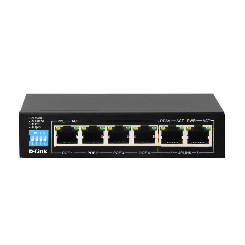 DGS-F1006P-E D-Link 6 Port Gigabit PoE Switch By D-Link - Buy Now - AU $150.19 At The Tech Geeks Australia