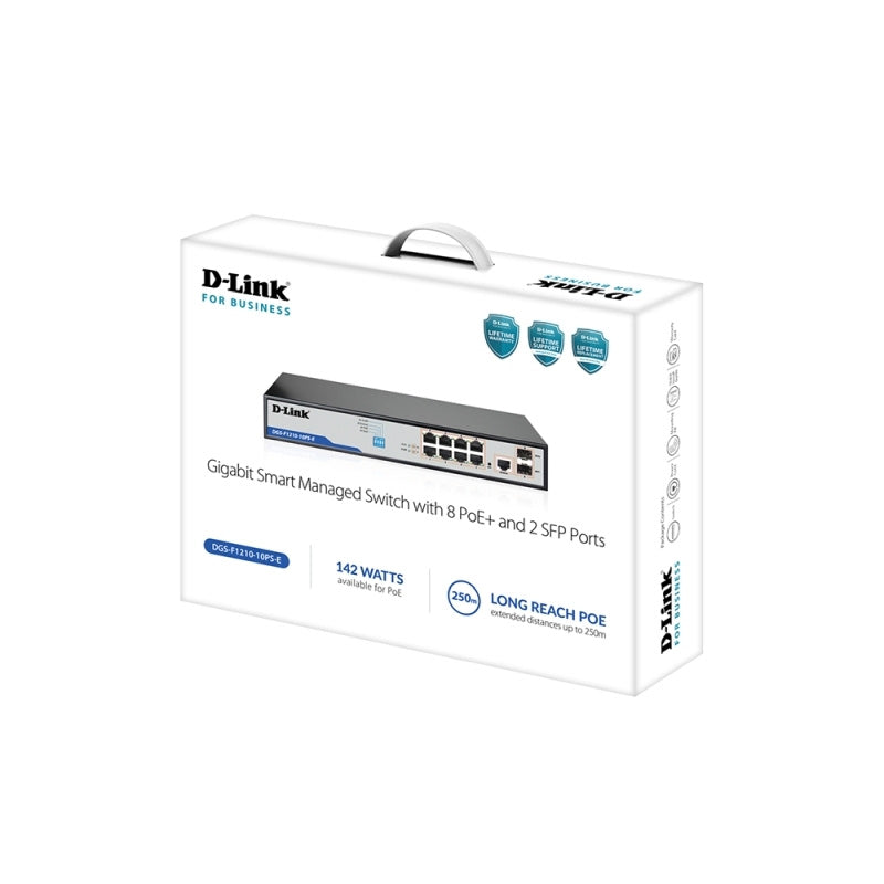 DGS-F1210-10PS-E D-Link 10-Port Gigabit Smart Managed PoE+ Switch By D-Link - Buy Now - AU $320.29 At The Tech Geeks Australia
