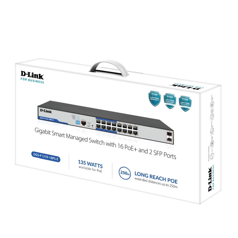 DGS-F1210-18PS-E D-Link 18-Port Gigabit Smart Managed PoE+ Switch By D-Link - Buy Now - AU $485.86 At The Tech Geeks Australia