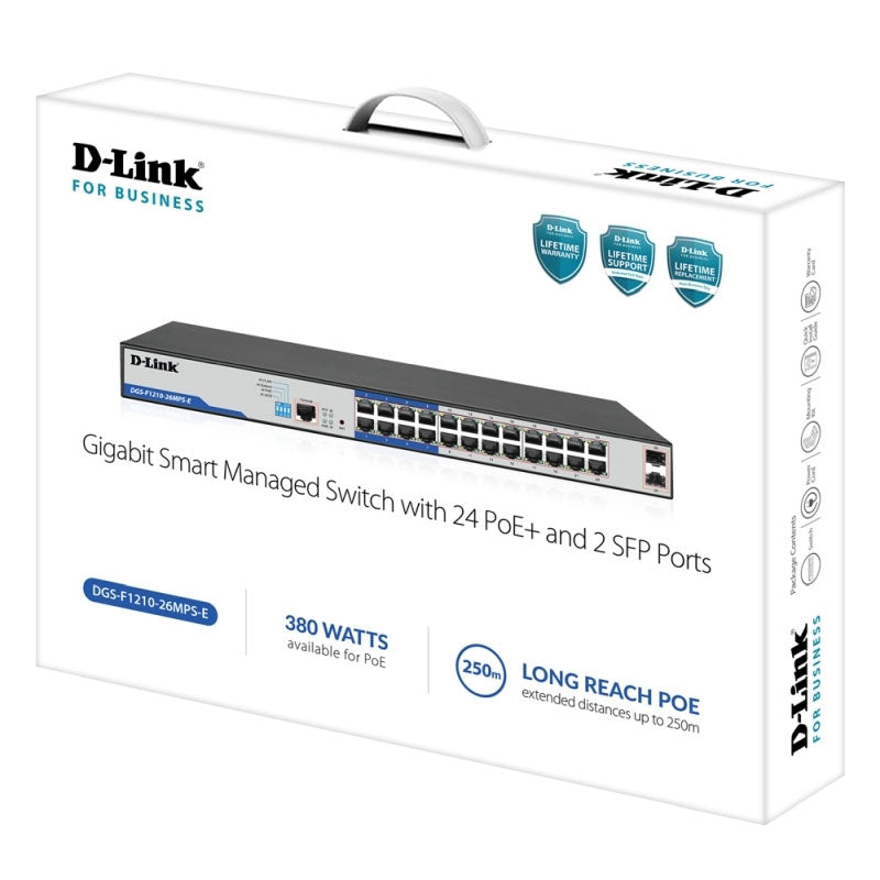 DGS-F1210-26MPS-E D-Link 26-Port Gigabit Smart Managed PoE+ Switch By D-Link - Buy Now - AU $1138.31 At The Tech Geeks Australia