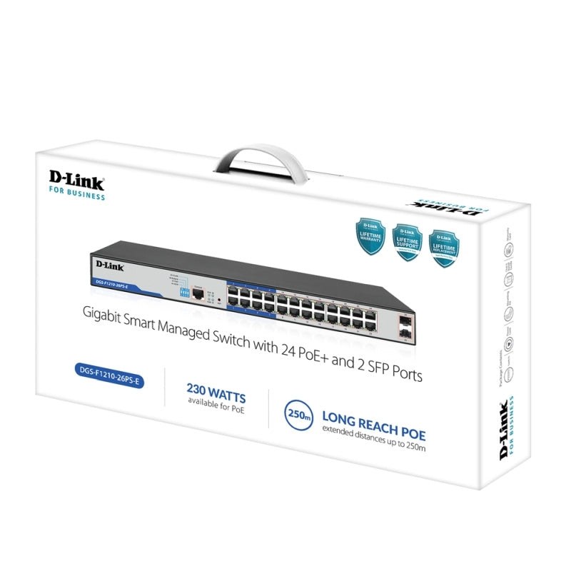 DGS-F1210-26PS-E D-Link 26-Port Gigabit Smart Managed PoE+ Switch By D-Link - Buy Now - AU $826.69 At The Tech Geeks Australia