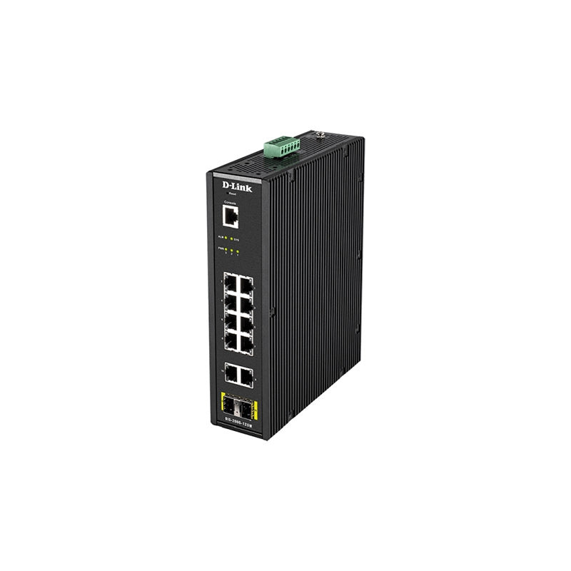DIS-200G-12SW D-Link 12-Port Gigabit Industrial Smart Managed Switch with 2 SFP ports By D-Link - Buy Now - AU $1492.85 At The Tech Geeks Australia