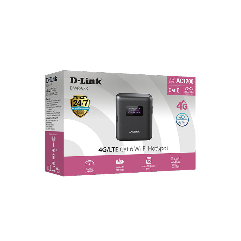 DWR-933 D-Link 4G LTE Cat 6 WiFi Hotspot By D-Link - Buy Now - AU $241.29 At The Tech Geeks Australia