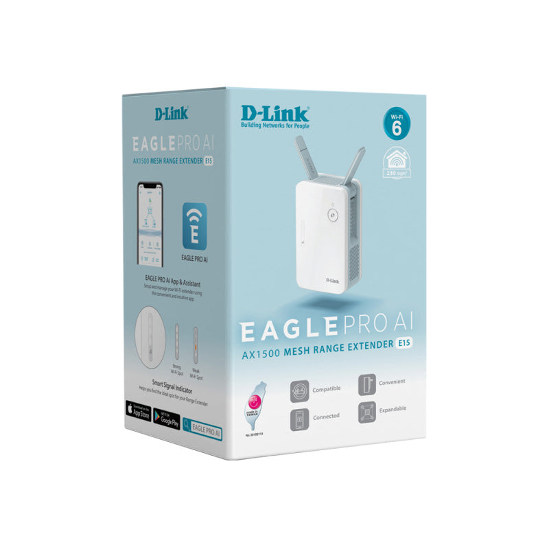 E15 D-Link Eagle Pro AI AX1500 Mesh Wi-Fi Range Extender By D-Link - Buy Now - AU $176.78 At The Tech Geeks Australia