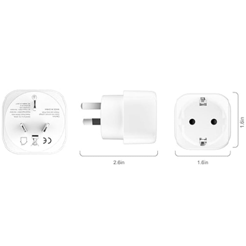 EU to AU Travel Adapter (2 Pack) By The Tech Geeks - Buy Now - AU $35 At The Tech Geeks Australia