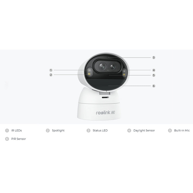 Argus-Track Reolink 4K Dual-Lens Wi-Fi Solar/Battery Camera with Auto-Zoom Tracking By Reolink - Buy Now - AU $264.44 At The Tech Geeks Australia